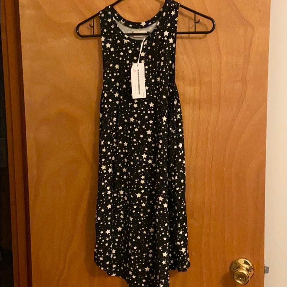 NWT Small, black and white, Ava Sky dress, stars